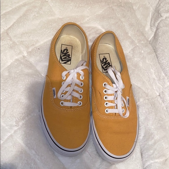 dark yellow vans